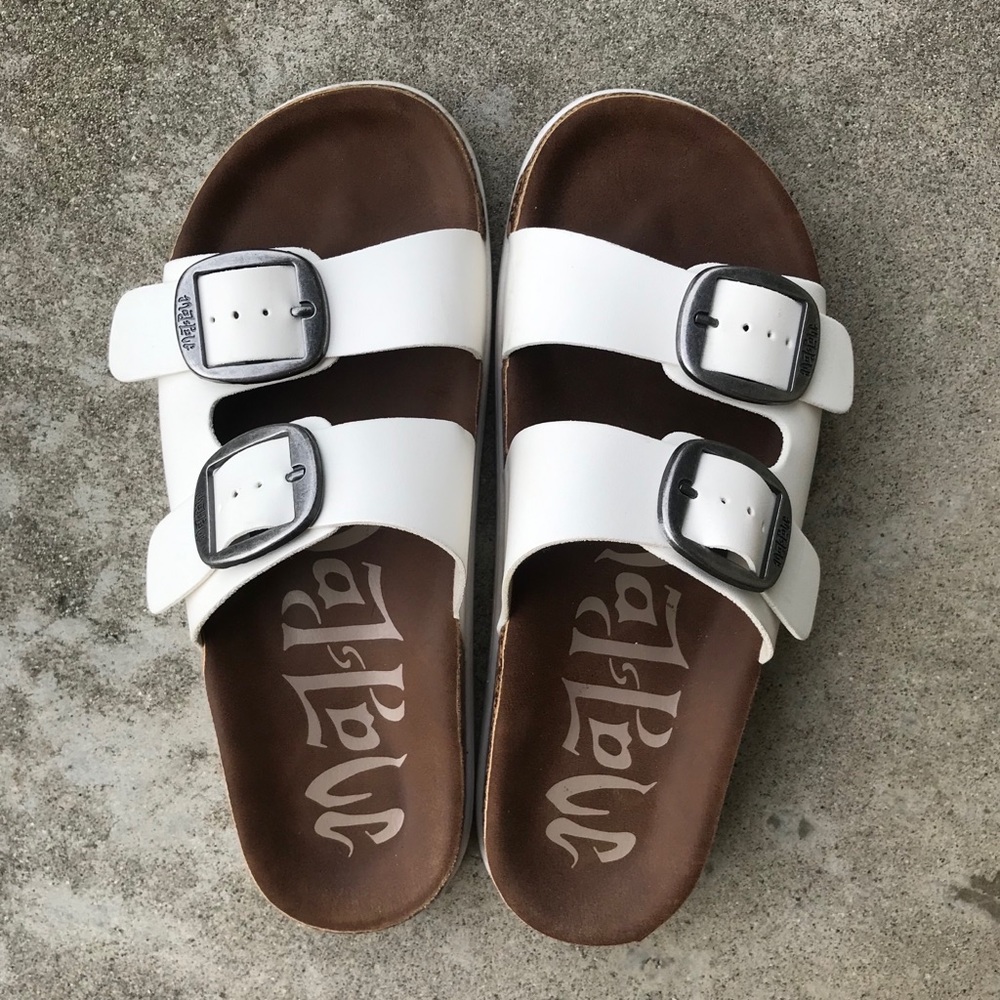 Mad Love Buckle Platform Sandals (Birk Dupes)